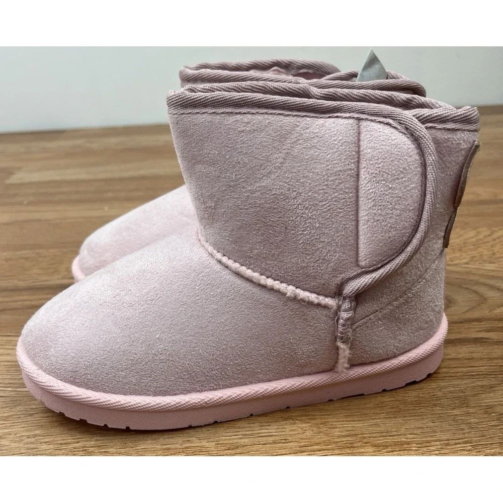 Olivia Miller Girls Sparkle Butterly Boots in Pink, Girls Size 3 NEW